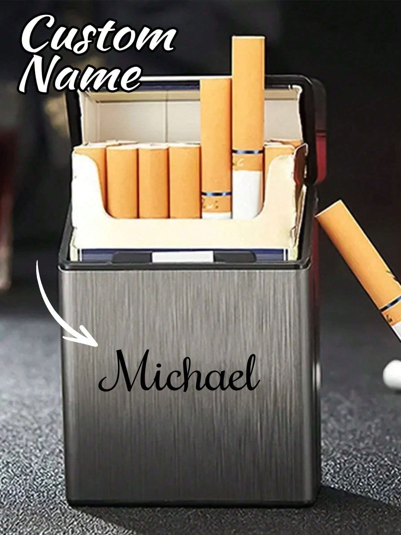 Custom Engraved Cigarette Case